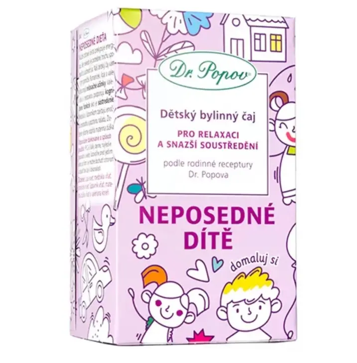 12696-dr.popov detsky bylinny caj - neposedne dite 20 x 1.5g